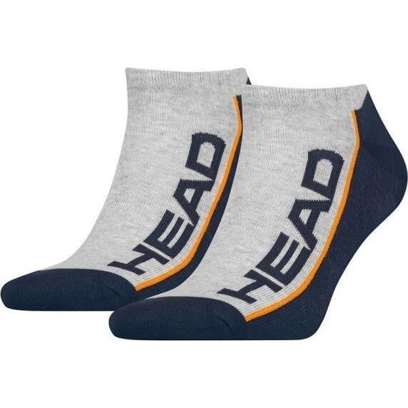 Носки Head STRIPE SNEAKER 2-PACK 781008001-870 2 пары р. 35-38 Серо-сине-оранжевый (57038-114)