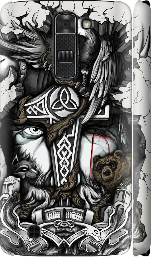 Чехол на LG K7 Тату Викинг (4098m-451-42517)