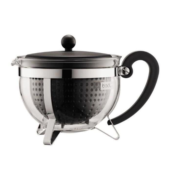 Чайник заварювальний Bodum Chambord з фільтром 1,3 л Чорний (2540299)