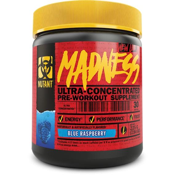 Комплекс до тренировки Mutant Madness 225 г 30 порций Blue Raspberry