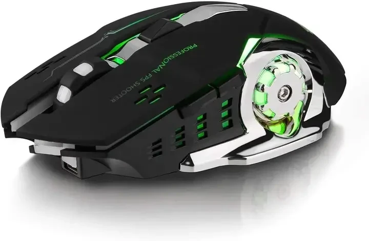 Игровая мышка беспроводная T2 со встроенным аккумулятором RGB подсветка (9213)