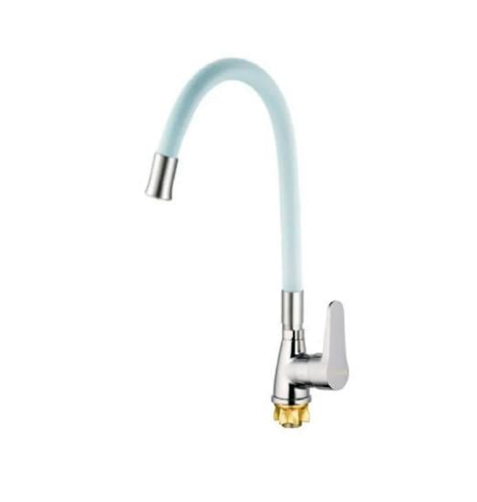 Смеситель для кухни MIXXUS SOP4-146 Reflector с белым силиконовым изливом (MI6491)