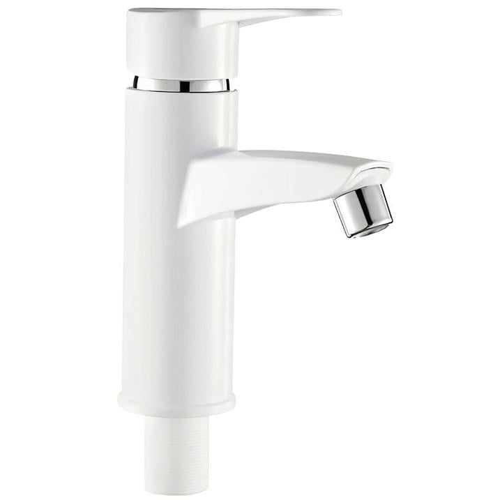 Смеситель для умывальника PLAMIX Sergio-001 PM0607 однорычажный Белый (115689)