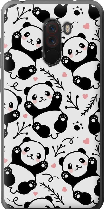 Чехол на Xiaomi Pocophone F1 Панды (4318u-1556-42517)