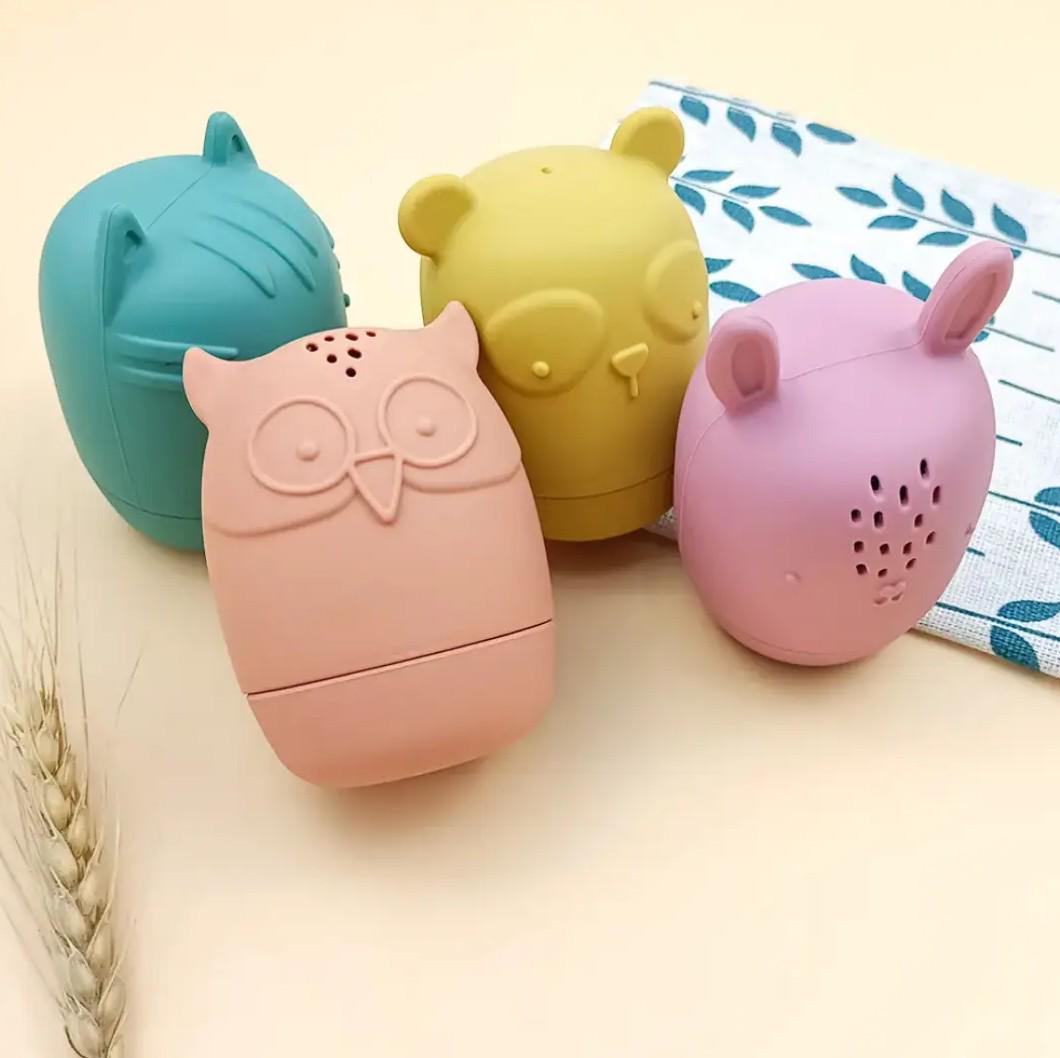 Набір силіконових іграшок Звірята для купання 4 шт. - фото 2