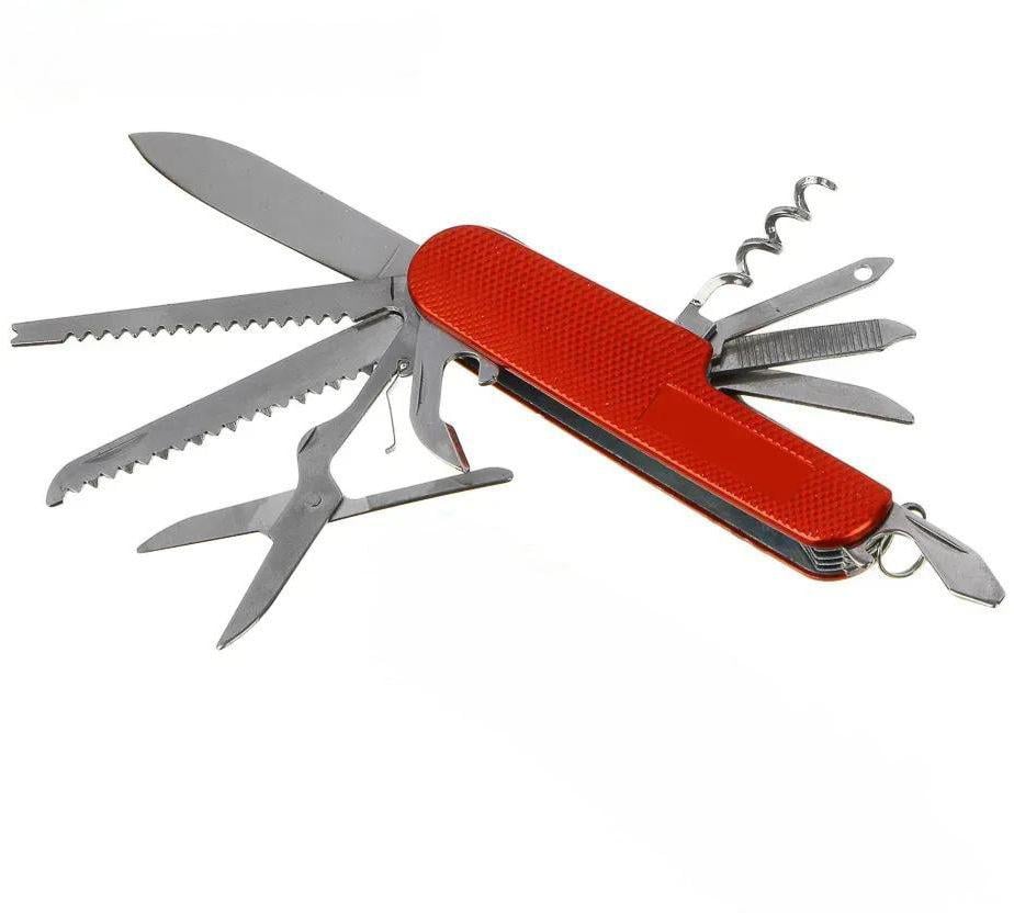 Ніж складаний туристичний Traveler K5011ALL 15в1 Червоний Ніж складаний туристичний Traveler K5011ALL 15в1 Червоний