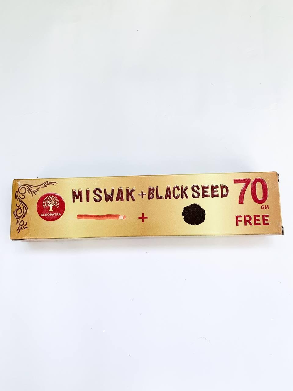 Зубна паста без фтору Miswak Gold + Black seed з екстрактом чорного кмину