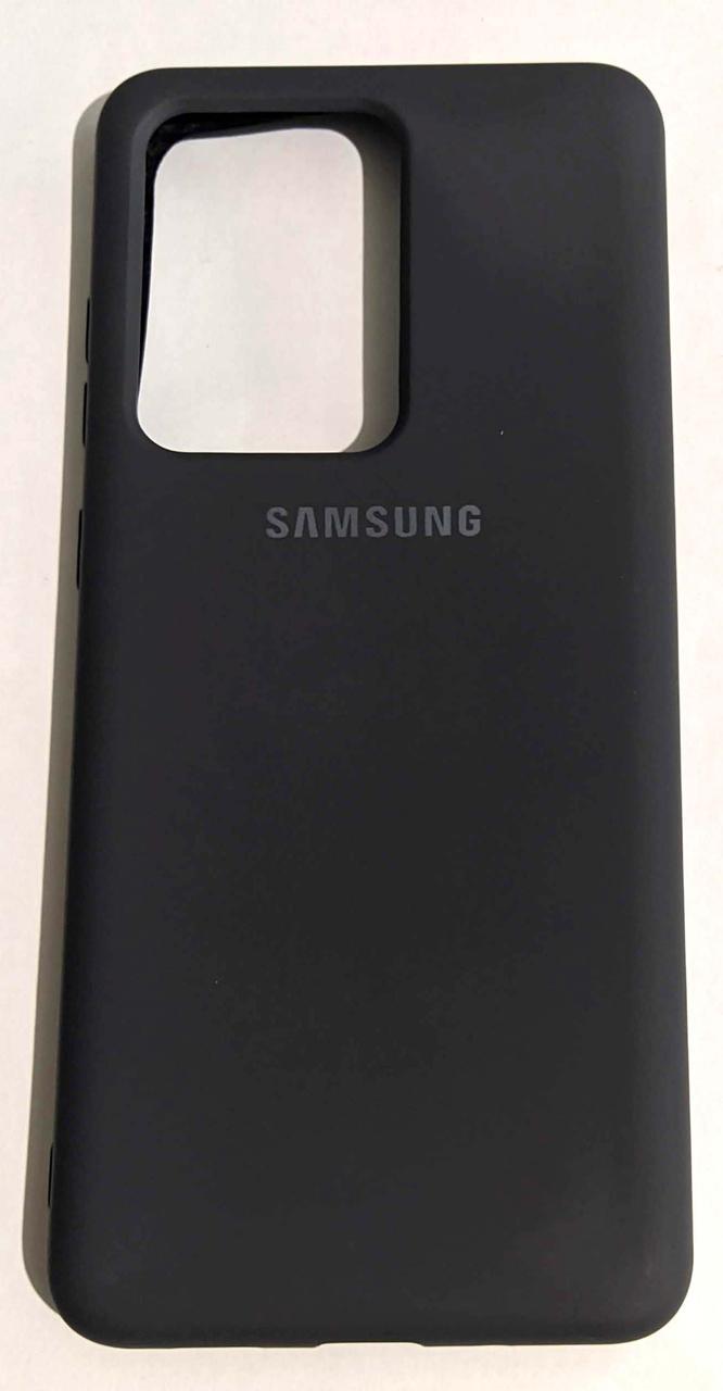 Силіконовий чохол Silicone Case для Samsung G988/S20 Ultra чорний - фото 1