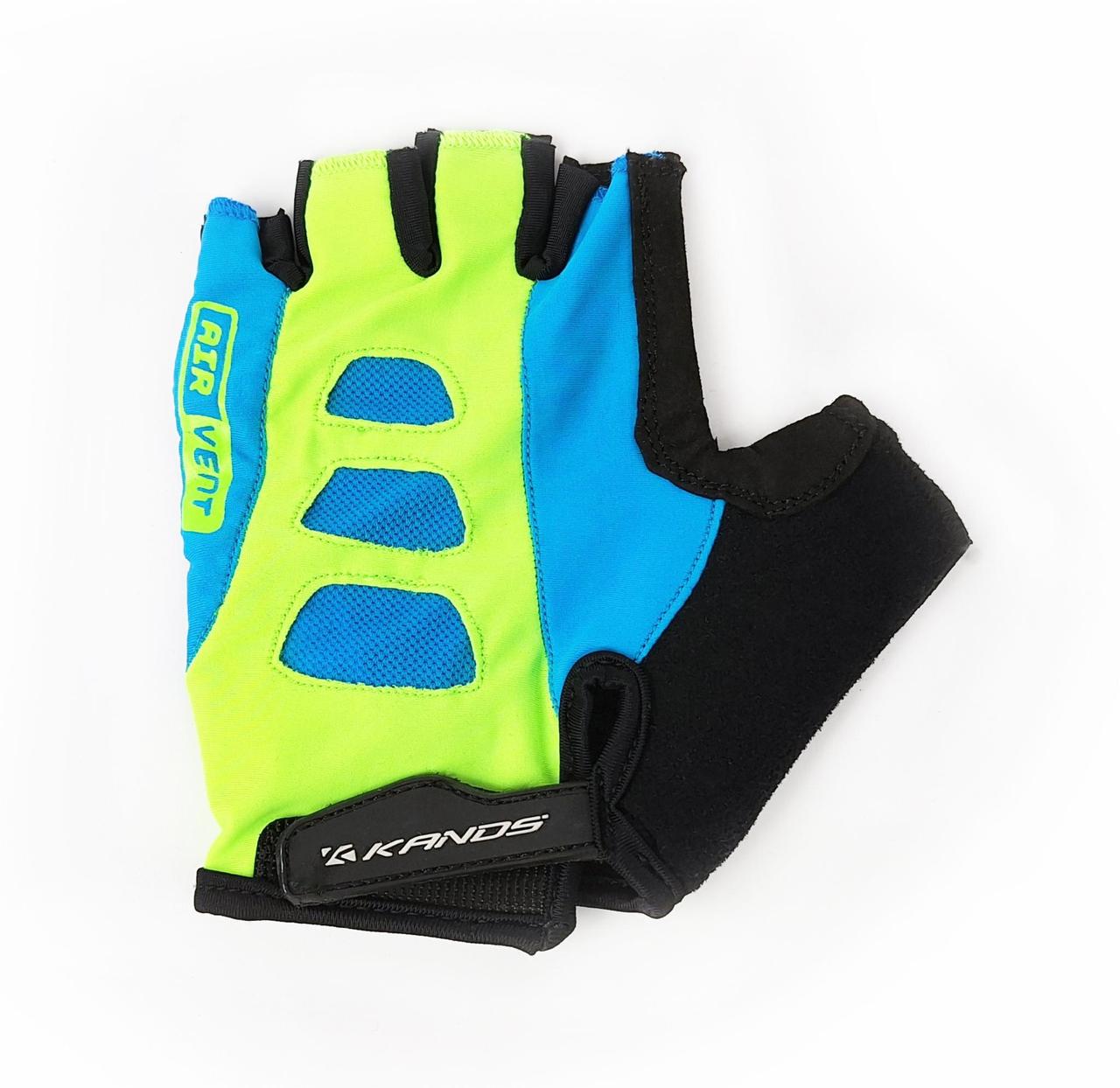Велоперчатки Kands AL-1098 с короткими пальцами L Blue/Green (G0000057)