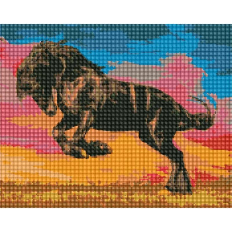 Алмазная мозаика Идейка Большой мустанг AMO7354 40х50 см (3-6-AMO7354)