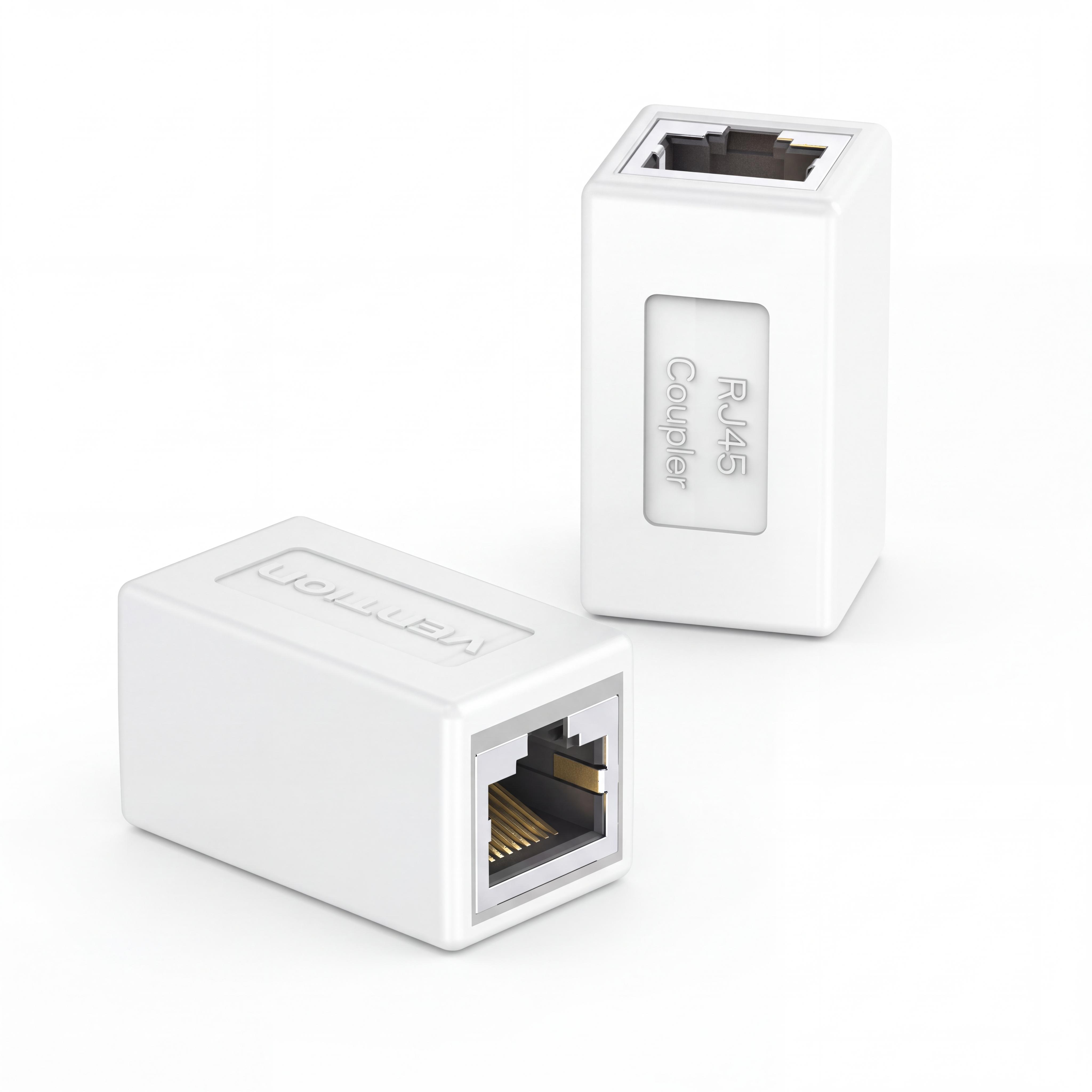 Сетевых кабелей Vention RJ45 гнездо-гнездо формат Keystone Cat.6 экранированный FTP Белый (IPVW0)