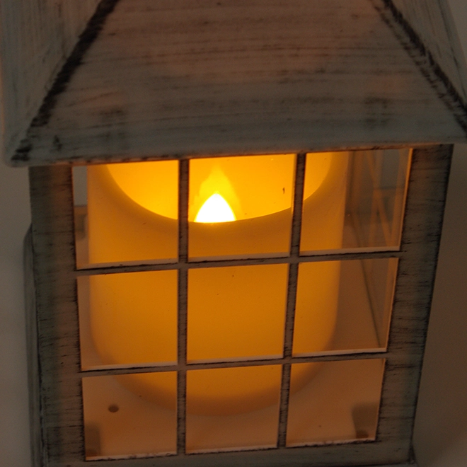 Подсвечник-фонарь со свечой LED Бело-черный (OR-PL6053D-2) - фото 3 Подсвечник-фонарь со свечой LED Бело-черный (OR-PL6053D-2) - фото 3