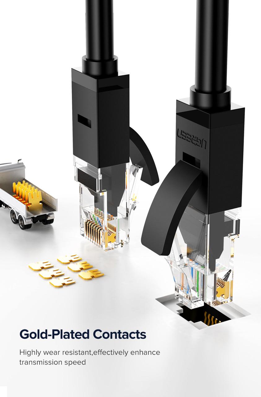 Кабель Ugreen 1000 Мбит/с Ethernet RJ45 Cat 6 плоский сетевой (50177) - фото 5