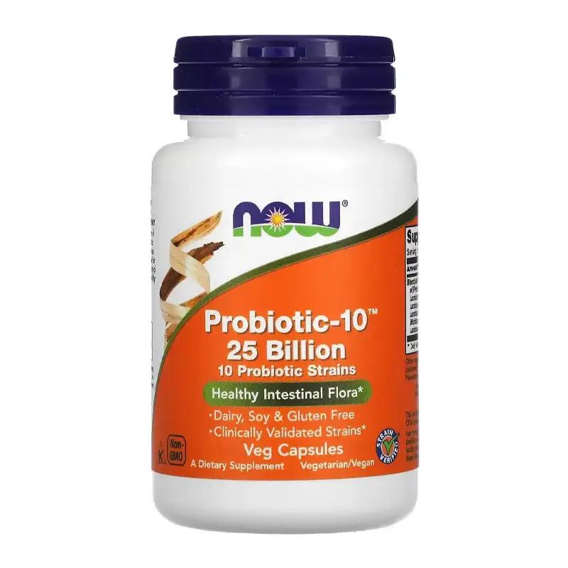 Пробіотики NOW Probiotic-10 25 Billion 30 капс. (09442-01)