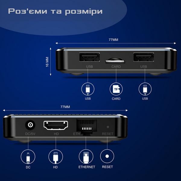 Медиаплеер Amlogic S905W2 X98Q 1 Гб 8 Гб андроид 11 + аэро-пульт G50S с голосовым управлением (10976596) - фото 13