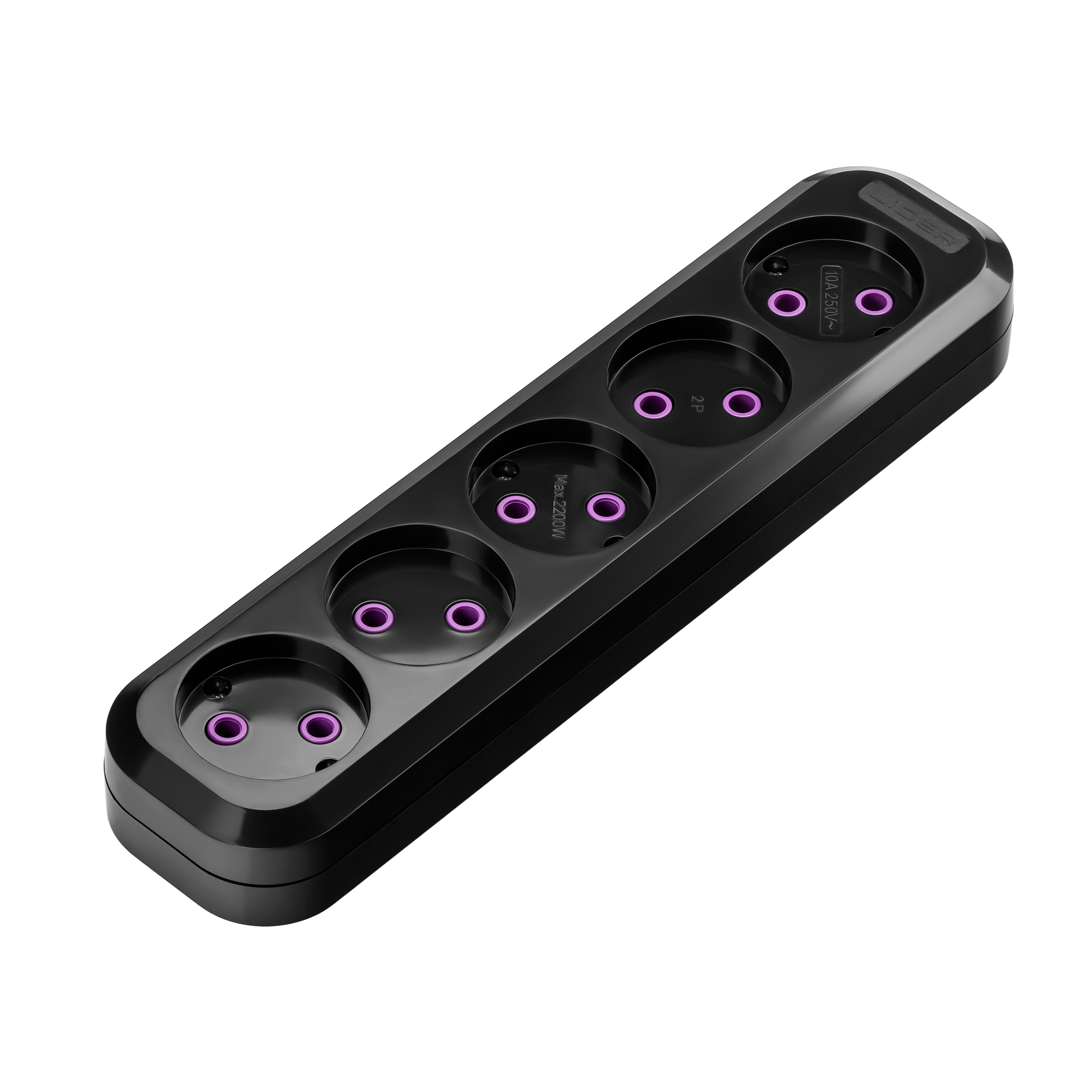 Розетка переносная Lider PROXIMA LRP16-510 Black (LRP16-510 Black)