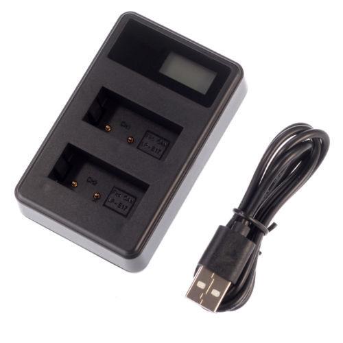 Устройство зарядное LCD2-LPE17 с USB для 2-х аккумуляторов Canon LP-E17