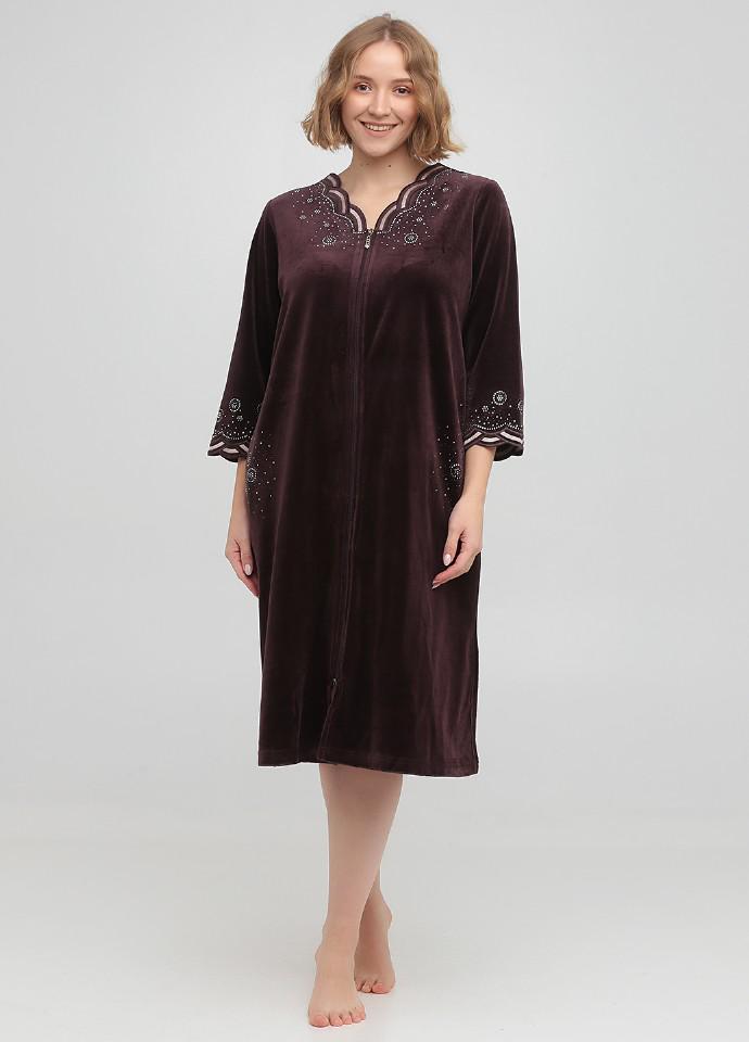 Халат Wild love 3ХL Сливовый (21231-34)