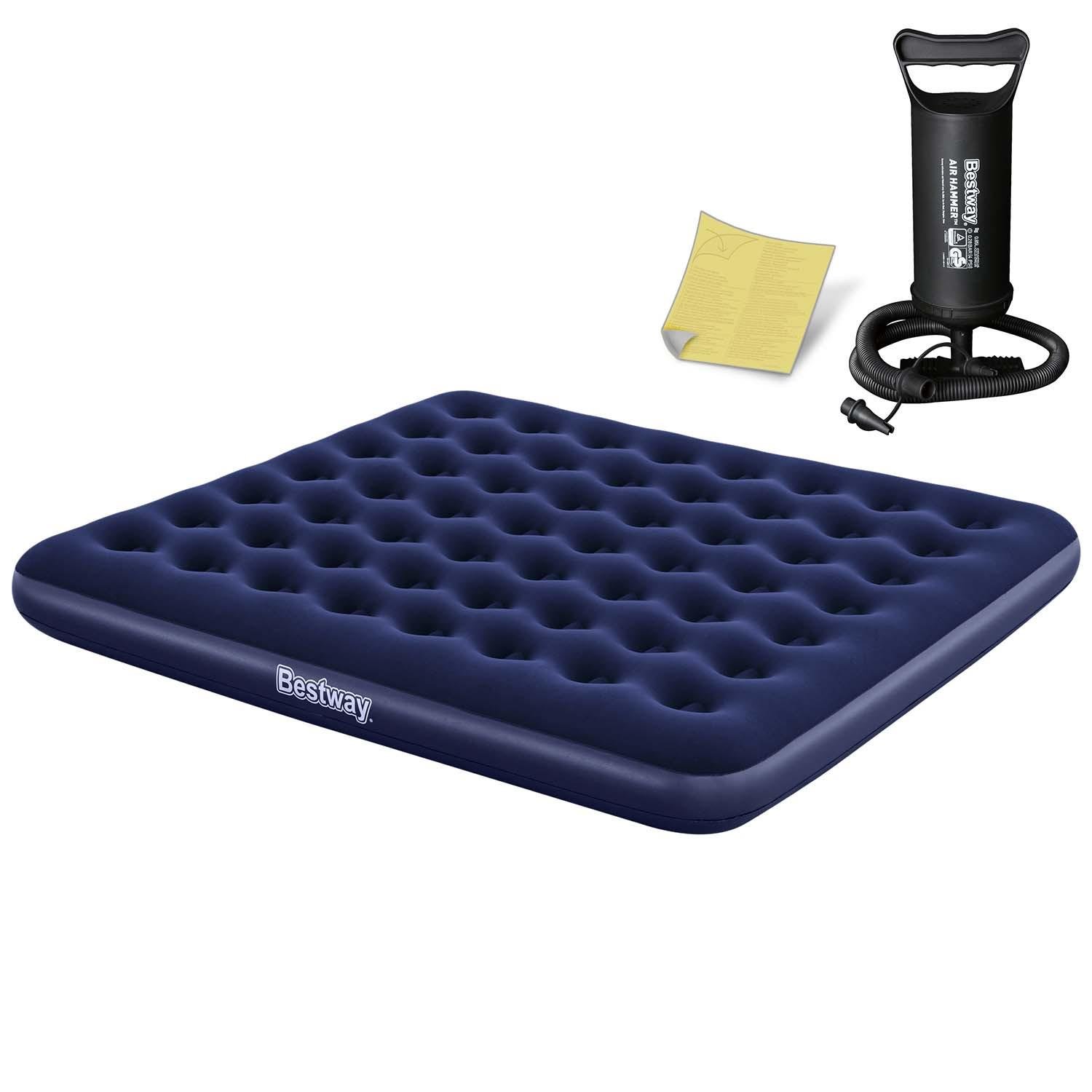 Матрас надувной Bestway с насосом 203x183 см (67004)