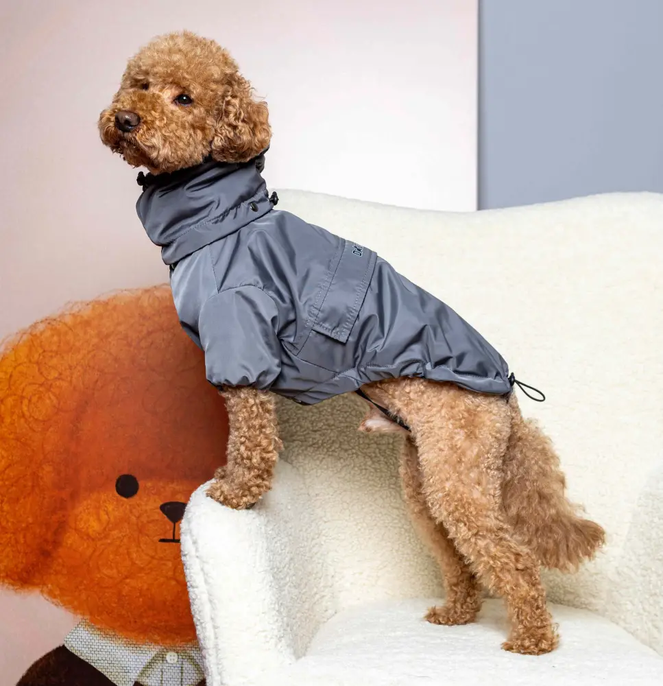 Дождевик-куртка Dogs Bomba флис р. 8 Графитовый