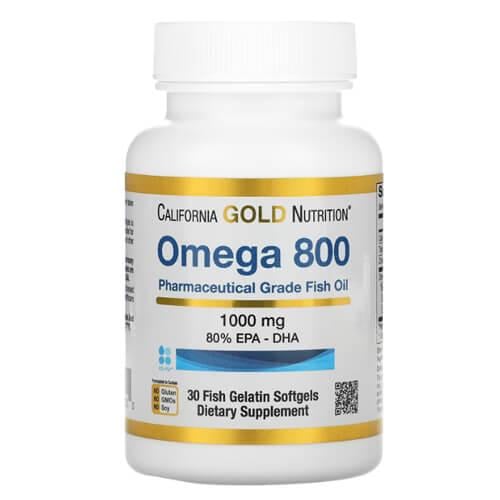 Омега-3 California Gold Nutrition Omega 800 80% EPA/DHA 1000 мг 30 капс. (CGN-01251)