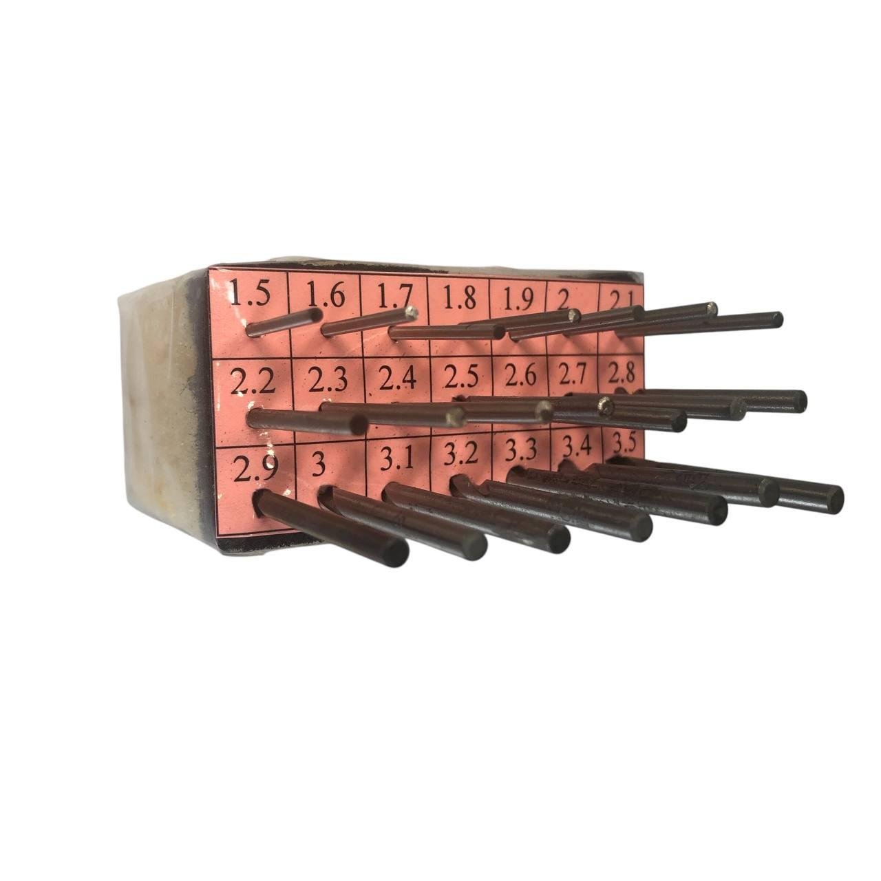 Набор сверл для измерения и сверления жиклеров газовых форсунок ГБО 1,5-3,5 мм (2448343683)