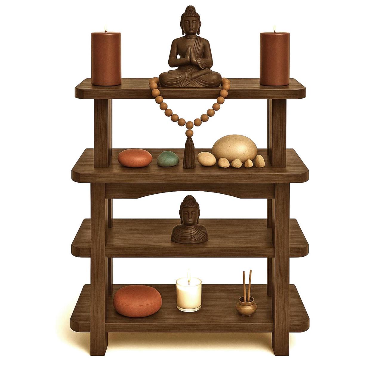 Вівтар для медитації з дерева Дівіяна Капучино (ЛАТ-016509)