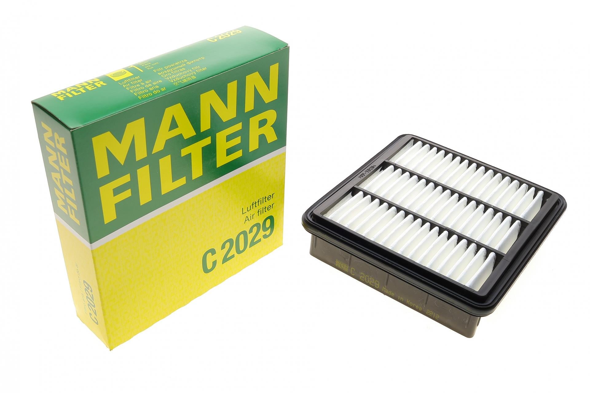 Фильтр воздушный Mann-Filter для Hyundai Elantra 1,6/D/i30 1,4-2,0/1,6-2,0CRDi 06-12/Kia Cee'd/Cerato 1,6/2,0 08- (C 2029)