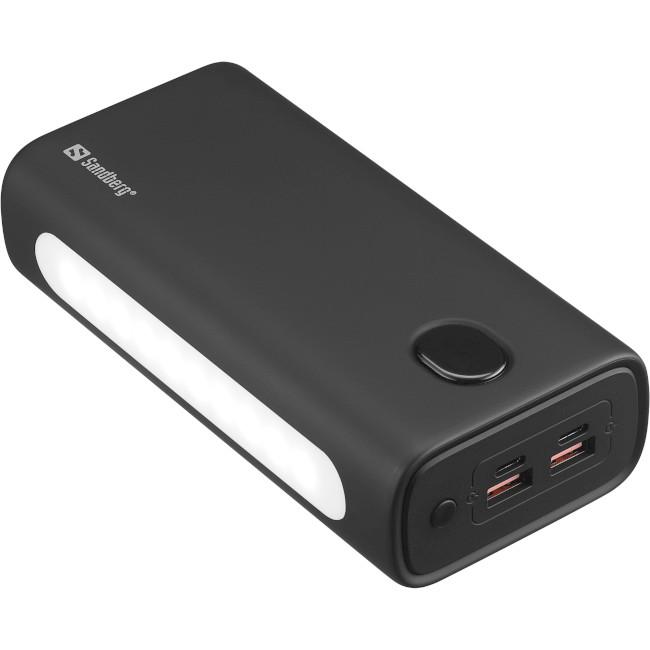 Повербанк Sandberg USB-C PD 20 Вт 30000 mAh Черный (420-68) - фото 3