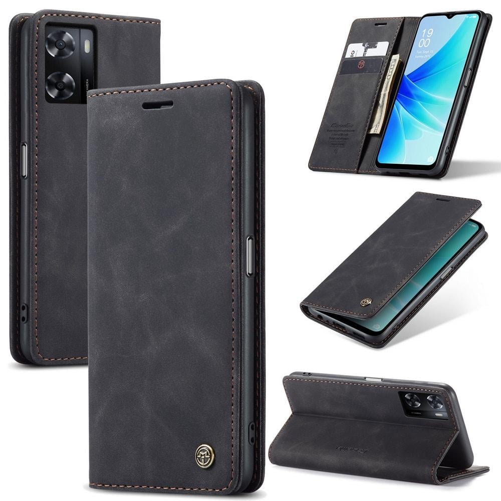 Чехол книжка с магнитом OPPO A57s CaseMe Black (33839-2B)