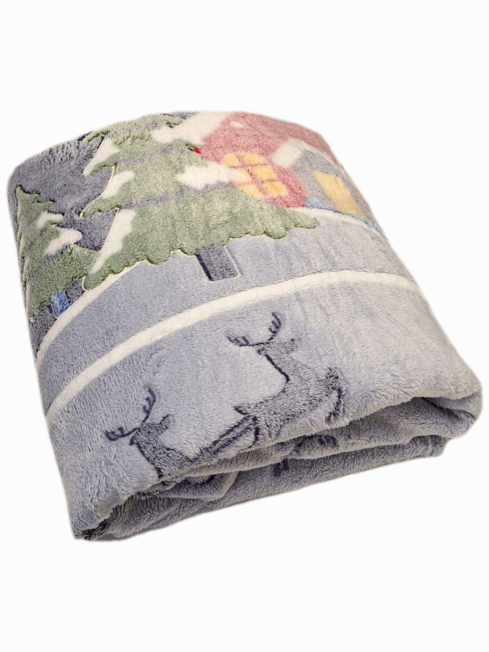 Плед новогодний флисовый Malloory Home Рождественская сказка полуторная 150x200 см (1488) - фото 2 Плед новогодний флисовый Malloory Home Рождественская сказка полуторная 150x200 см (1488) - фото 2