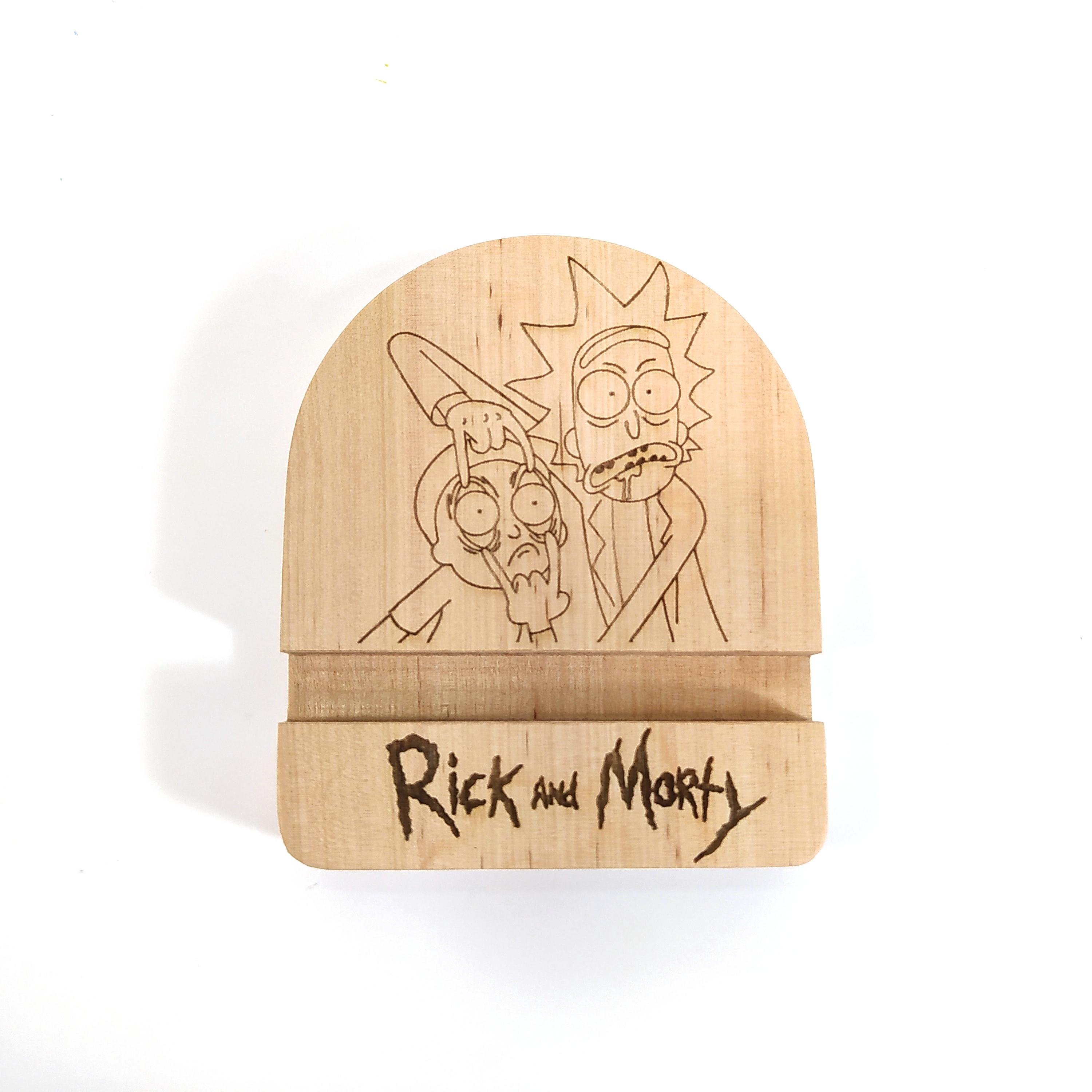 Подставка для смартфона Майстерня містера Томаса Rick and Morty 10х12х2 см