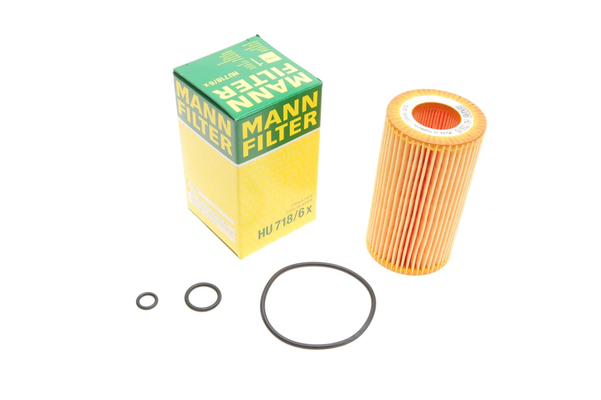 Фильтр масляный Mann-Filter для Honda Accord 2,2 D 03-08/CR-V 2,2 D 05-06 (HU 718/6 X)