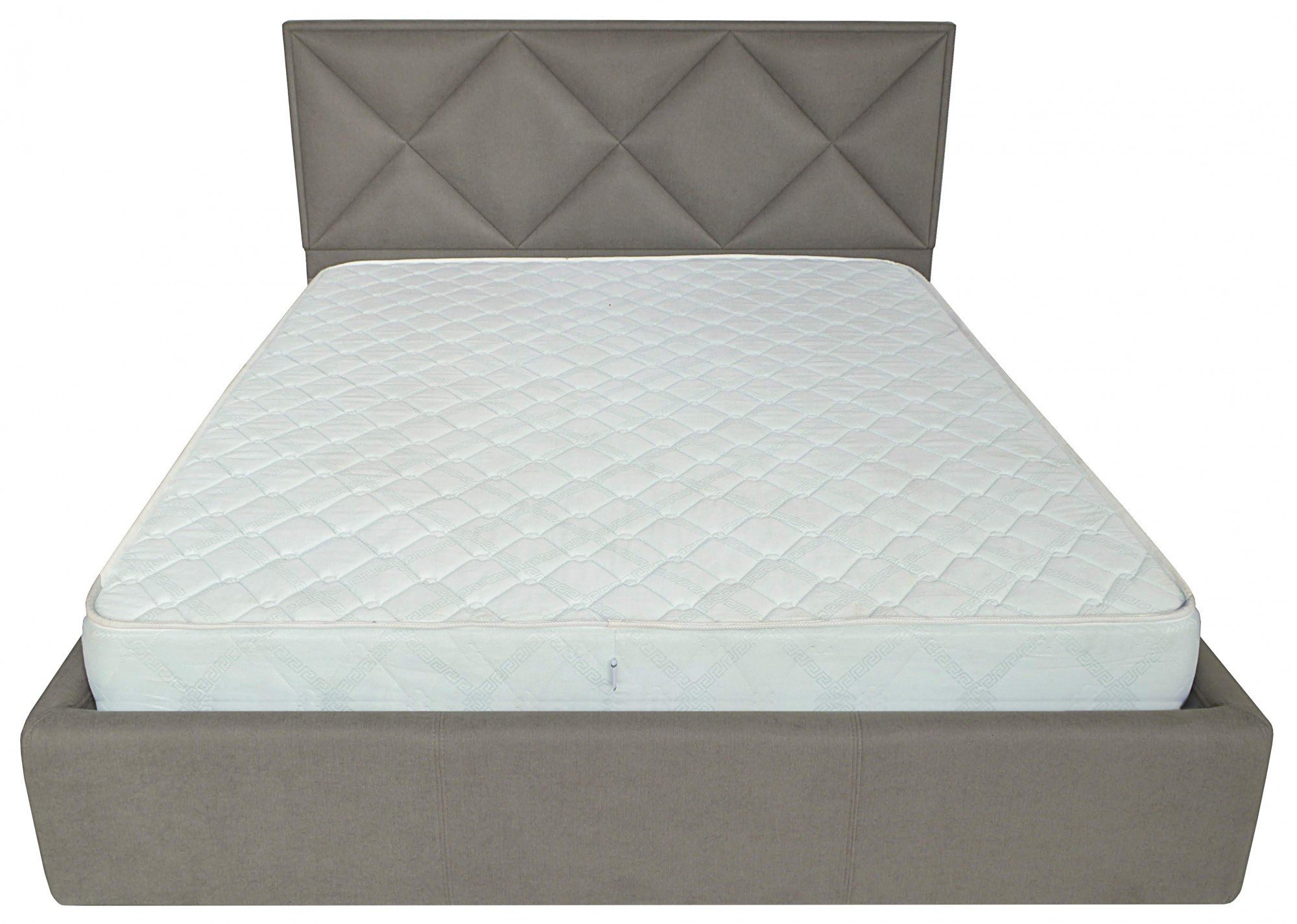 Кровать двуспальная Leeds VIP Fibril 12 160х190 см Серый