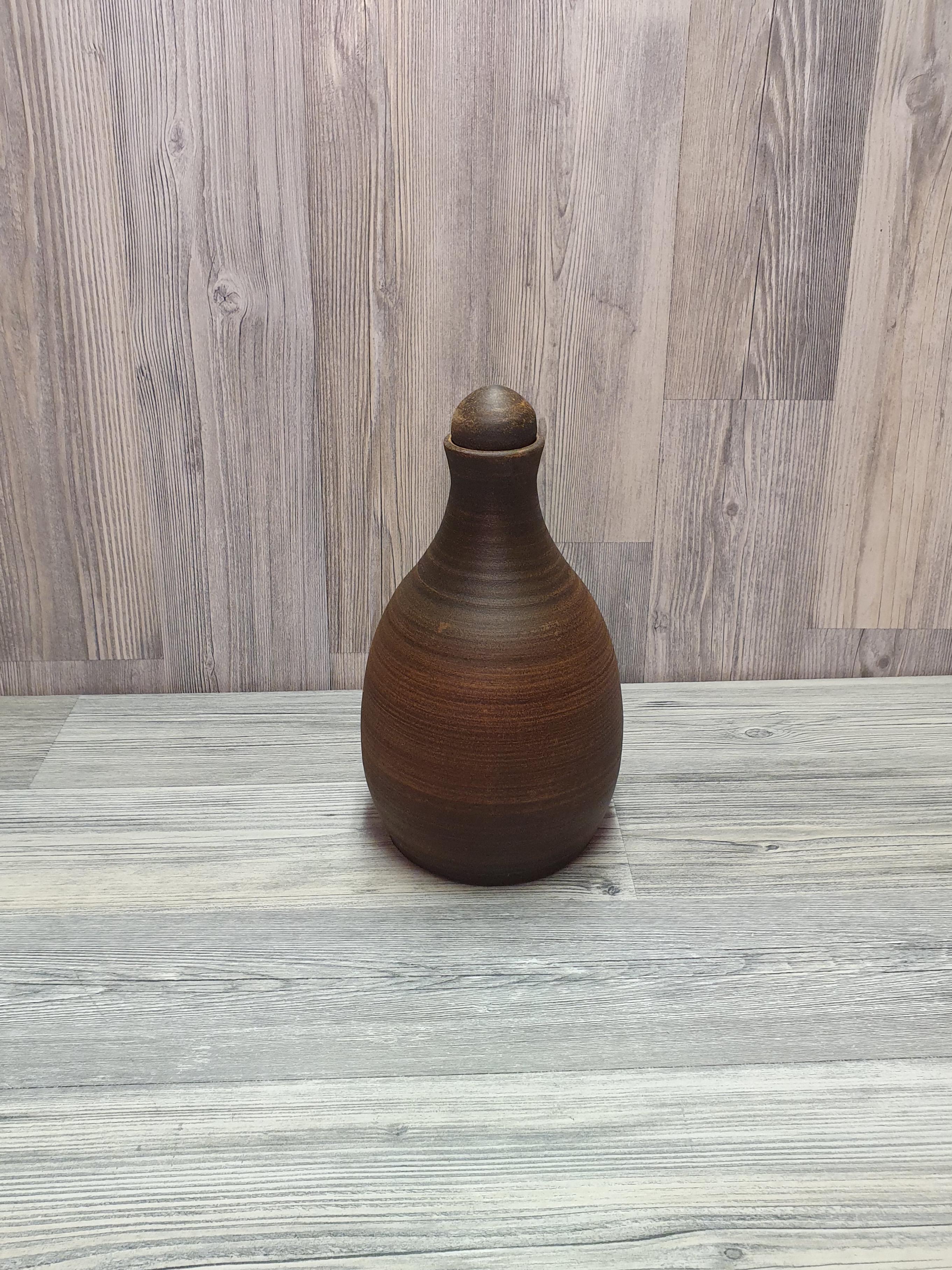 Штоф из красной глины (5141) - фото 8