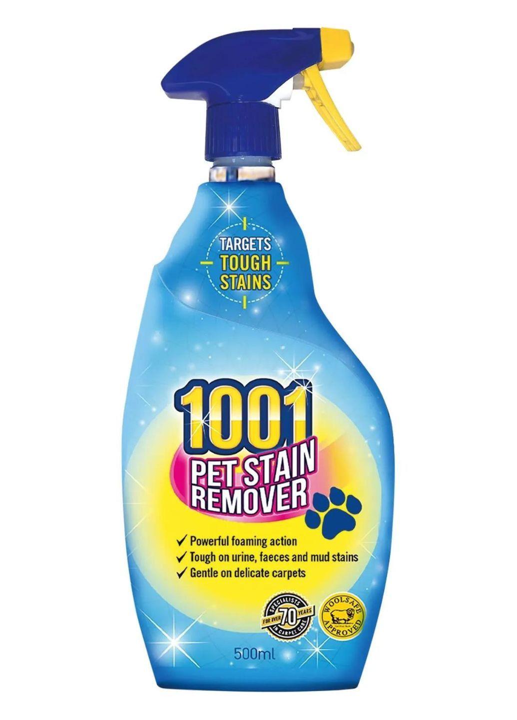 Спрей для чищення килимів та оббивки після тварин 1001 Pet Stain Remover 500 мл (Е-02012)