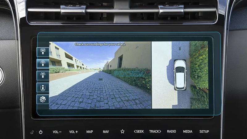 Защитное стекло Pixsel гибридное матовое на монитор Hyundai TUCSON 10,9" 2020