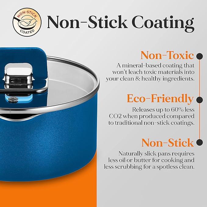 Набір каструль та сковорідок NutriChef з антипригарним покриттям - фото 6 Набір каструль та сковорідок NutriChef з антипригарним покриттям - фото 6