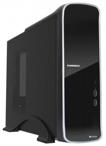 Корпус GameMax ST-610G черный, 300 Вт, Micro ATX / Mini ITX, 2xUSB 2.0, 1x80 мм