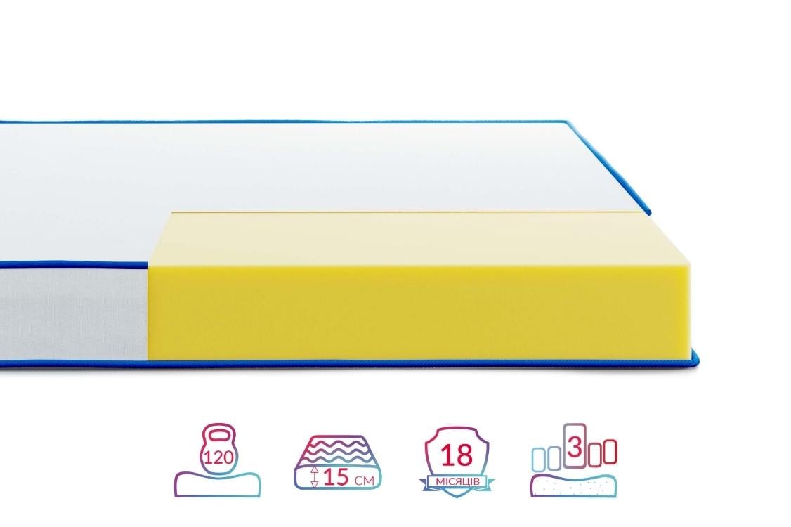 Матрац ортопедичний Lento Adagio 120x200 см (119729) - фото 2