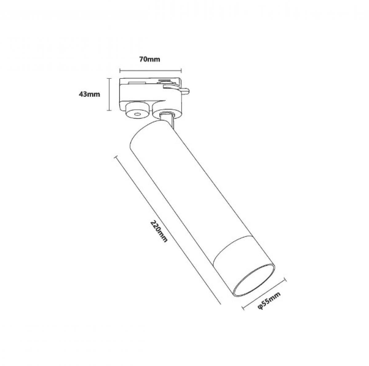 Трековий світильник LULU TRACK (TLS005-WH) - фото 2 Трековий світильник LULU TRACK (TLS005-WH) - фото 2