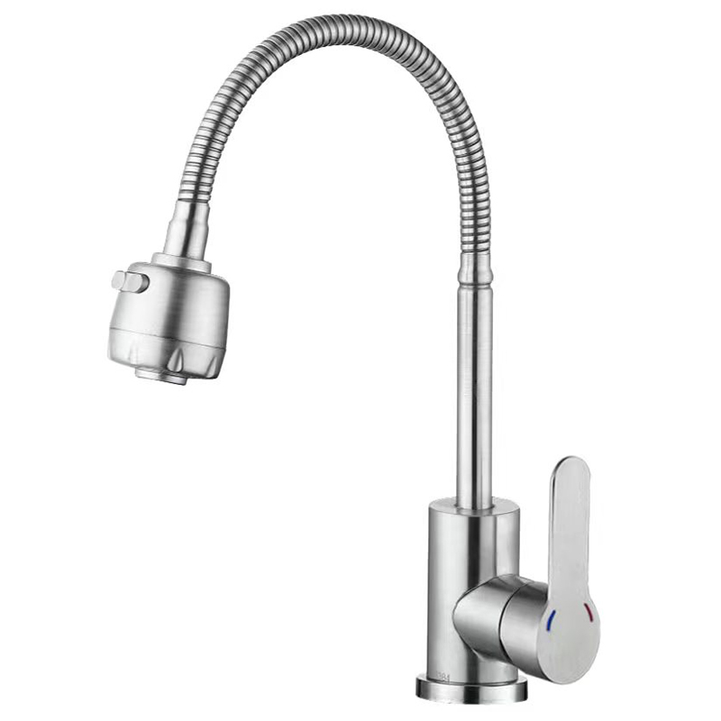 Смеситель для кухни Zerix DAX-011 Reflector из нержавеючей стали SUS304 (ZX4821)