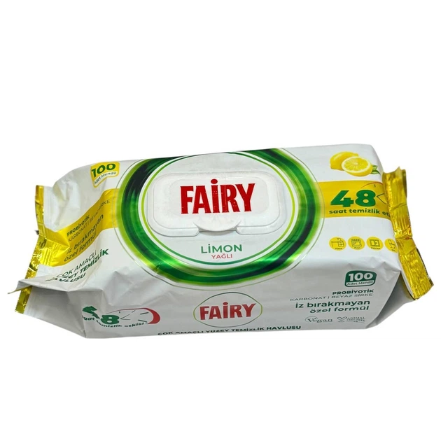 Салфетки для уборки Fairy Lemon влажные 100 шт. (3002520385)