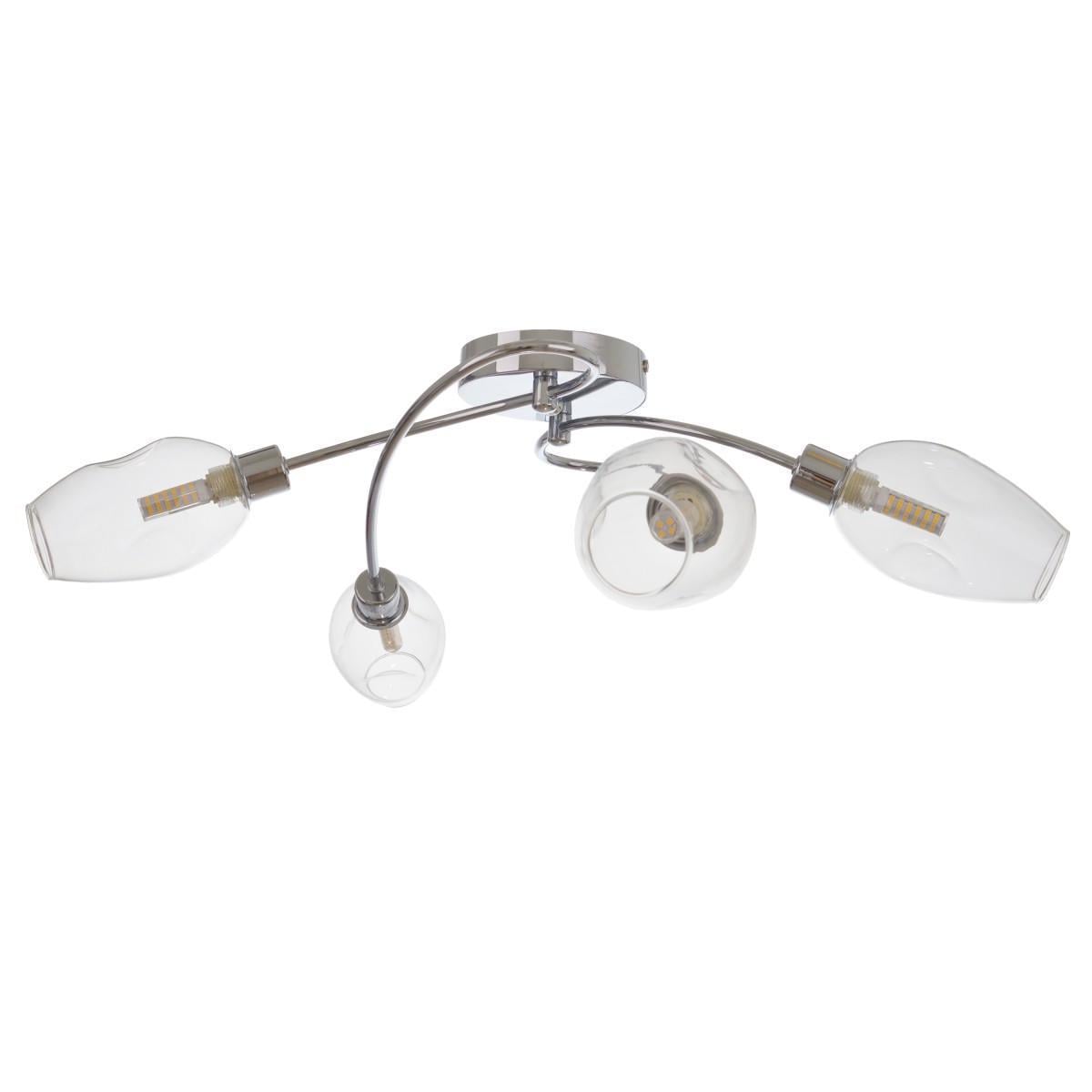 Люстра потолочная Brille галогенная в спальню G9 60W CH LK-659C/4 23-766 Люстра потолочная Brille галогенная в спальню G9 60W CH LK-659C/4 23-766