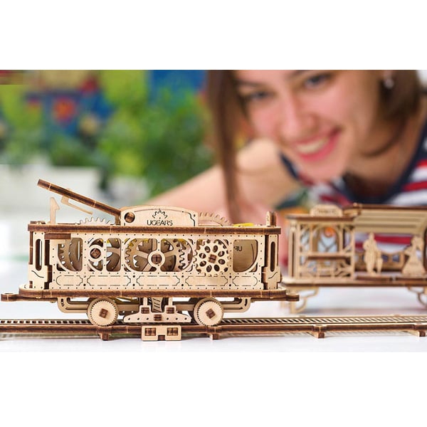 3D пазл механічний UGEARS «Трамвайна лінія» - фото 6 3D пазл механічний UGEARS «Трамвайна лінія» - фото 6