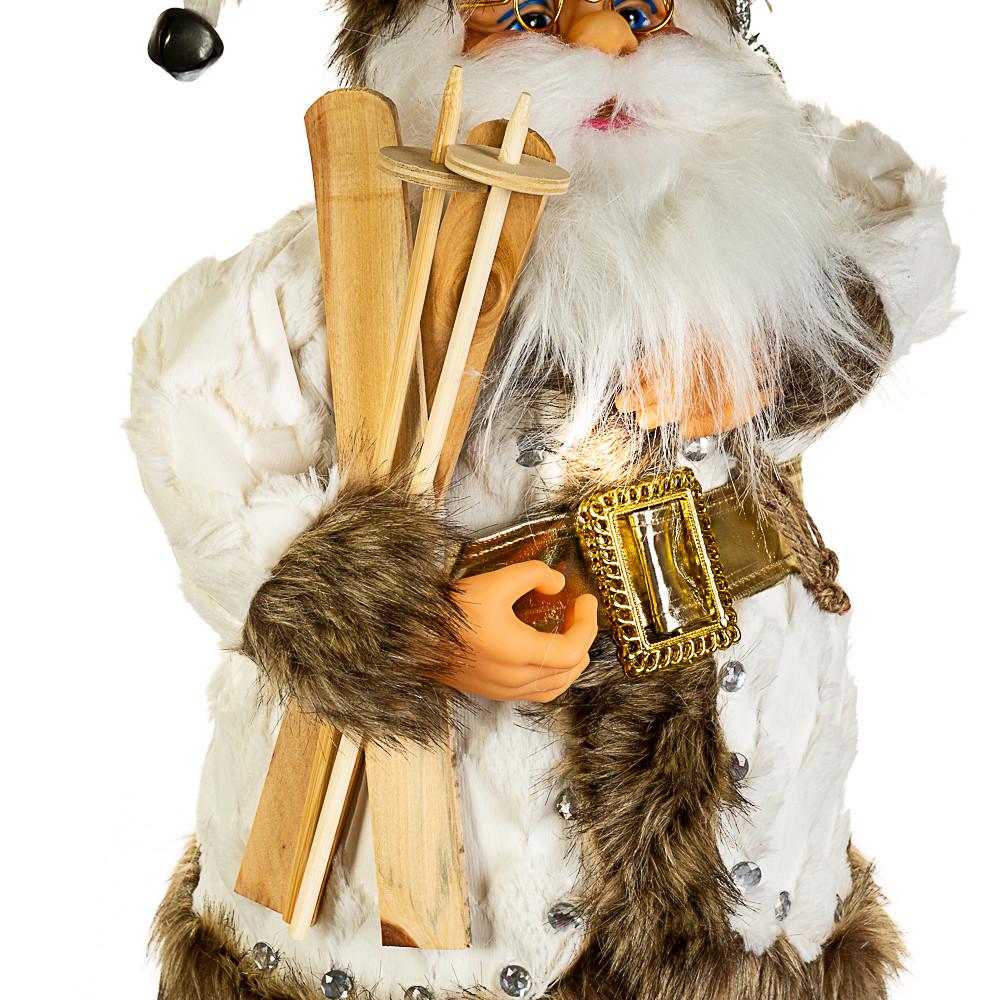 Фигурка декоративная Lefard Санта Клаус с лыжами 45 см (046NC) - фото 3