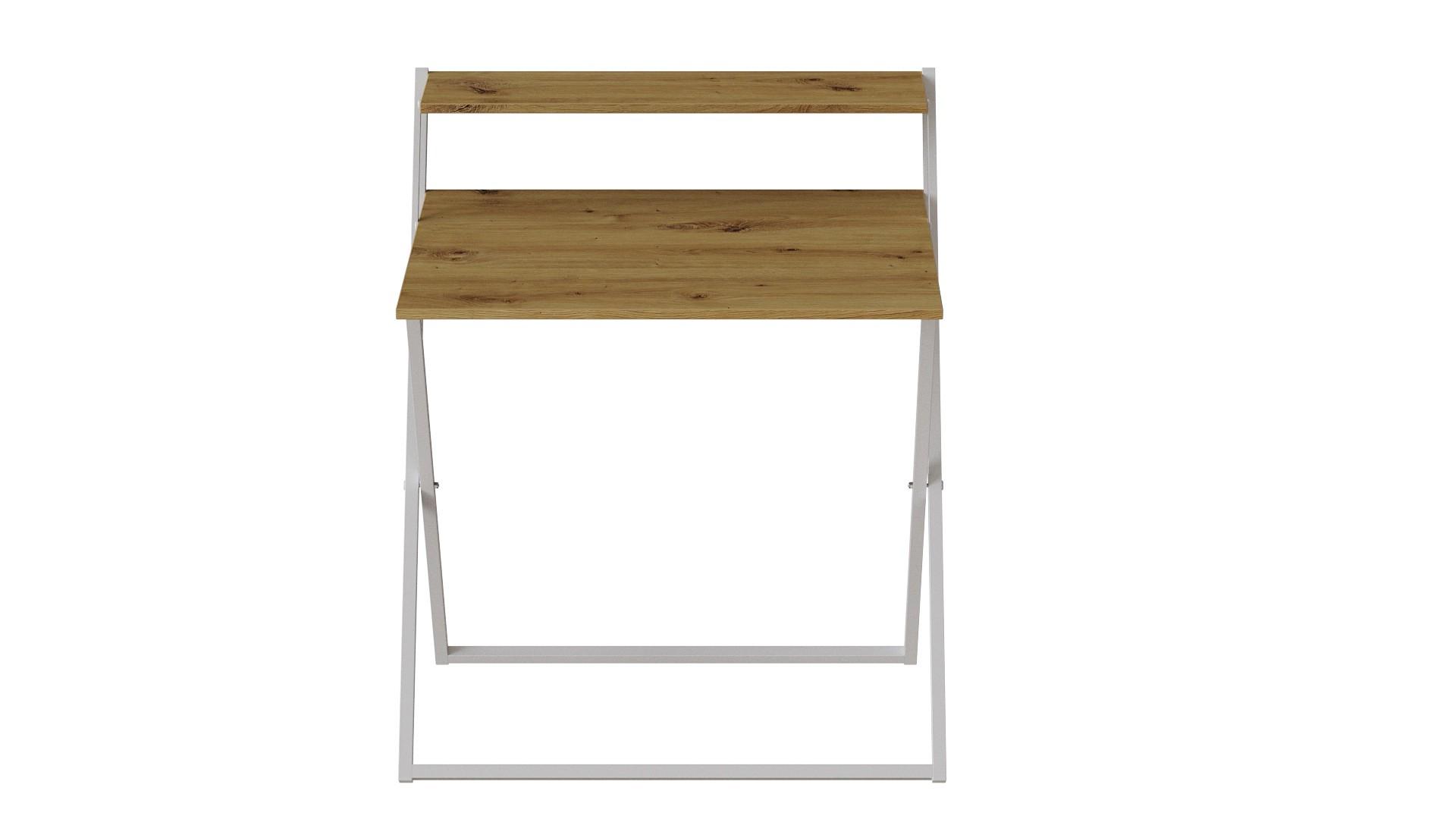 Стіл-трансформер Ferrum-decor Компакт 4 метал/ДСП 16 мм 750x790x720 мм Білий/Дуб Артізан (FRD-104702) - фото 2 Стіл-трансформер Ferrum-decor Компакт 4 метал/ДСП 16 мм 750x790x720 мм Білий/Дуб Артізан (FRD-104702) - фото 2