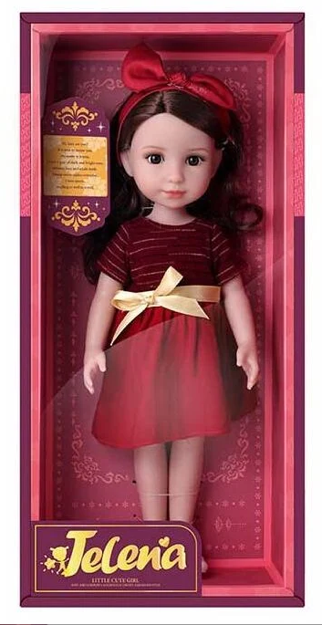 Кукла 69001-7 длинные прошитые волосы/стильная одежда/обувь съемная в коробке 37 см