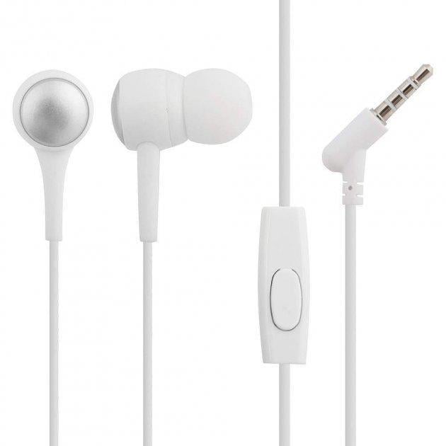 Наушники вкладыши Hoco M19 Drumbeat with mic 3,5 мм White (563037)
