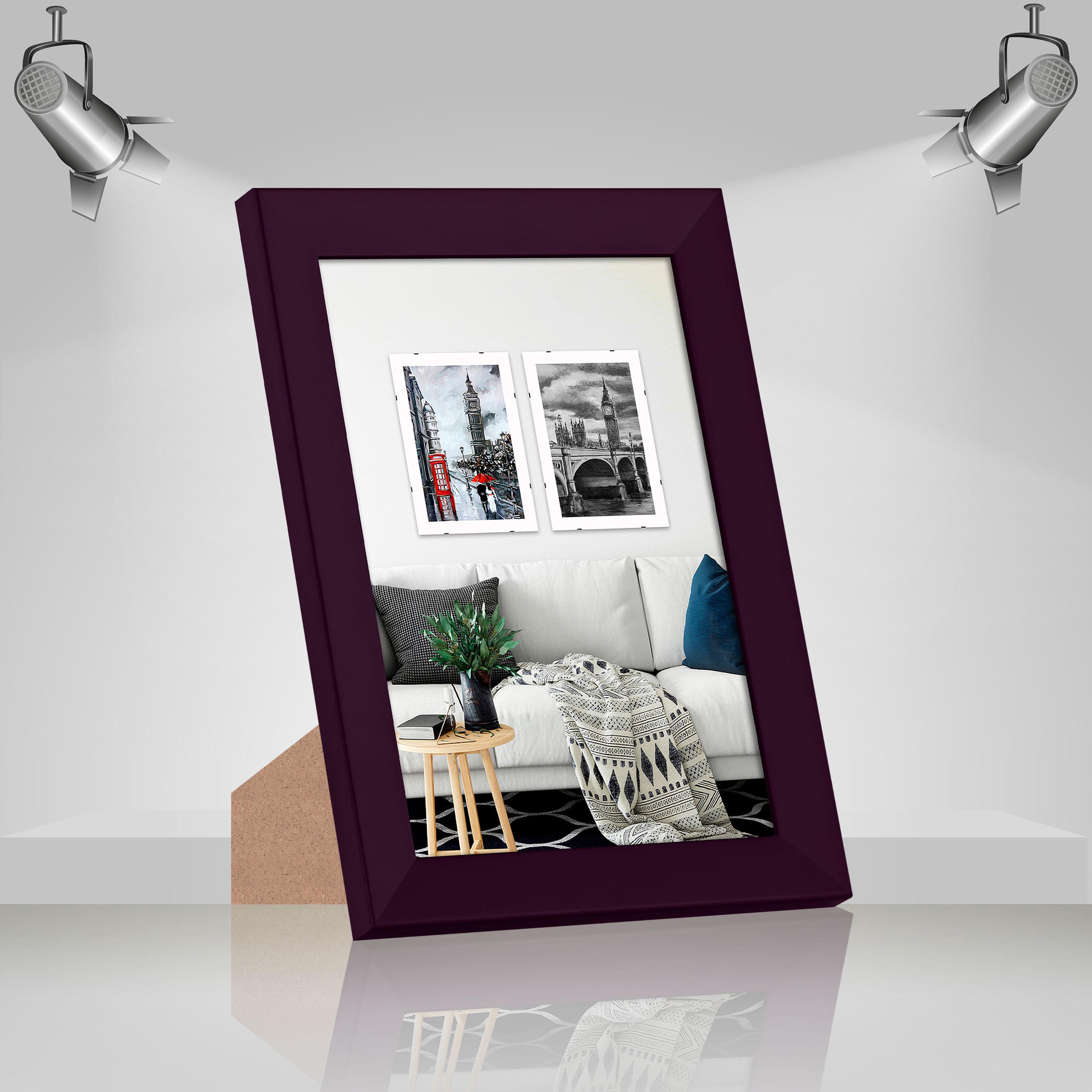 Фоторамка дерев'яна EmojiFrame 20х30 см AH3322-02 антиблікове скло 2 мм з ніжкою Фіолетовий - фото 2 Фоторамка дерев'яна EmojiFrame 20х30 см AH3322-02 антиблікове скло 2 мм з ніжкою Фіолетовий - фото 2